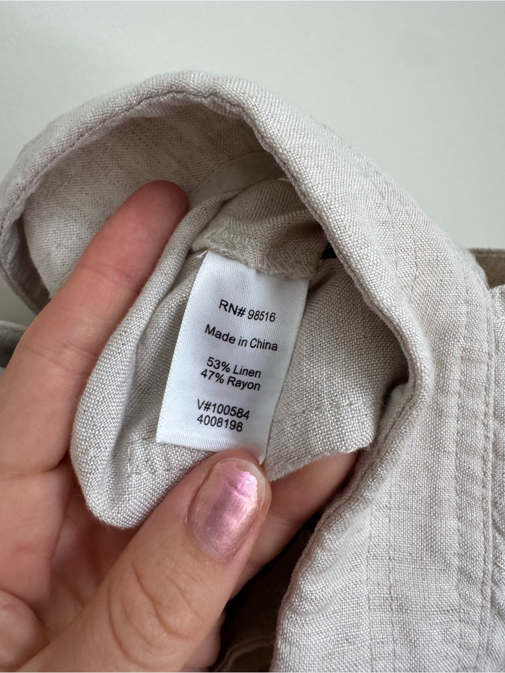 Coldwater Creek Natural Fit Linen Blend Pants in Light Beige - Picture 4 of 4